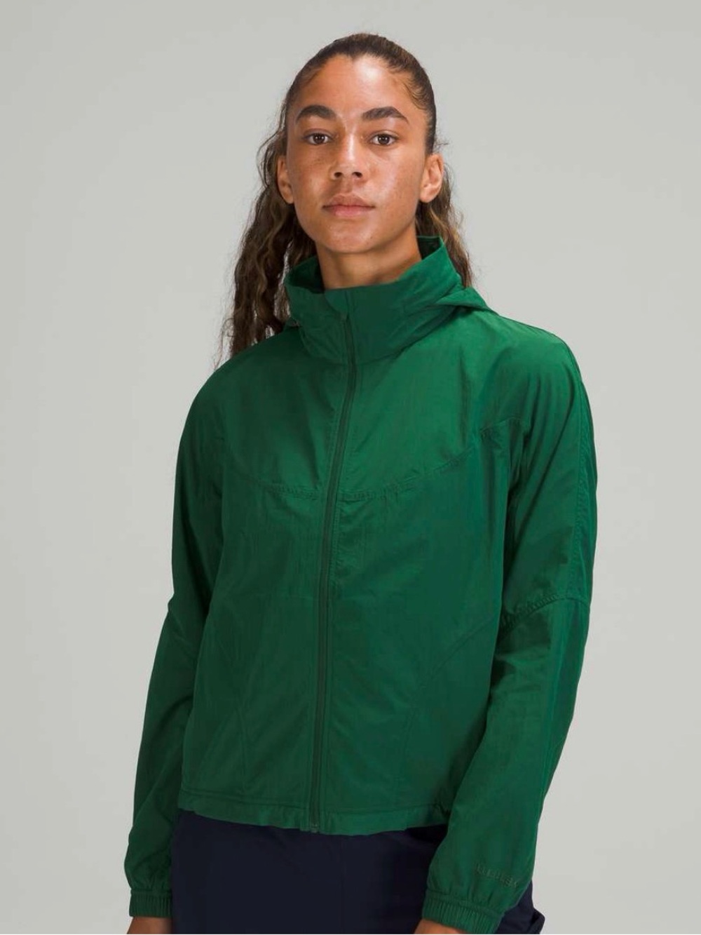 Green Lightweight Zip-Up Jacket
